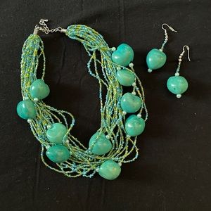 Turquoise Bead and Bauble Set